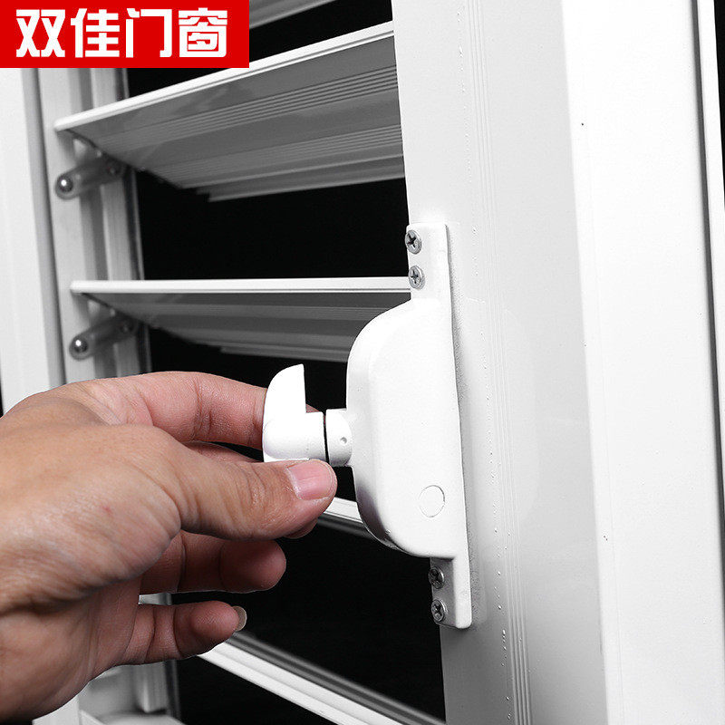 单层百叶窗铝合金手动百叶窗外墙装饰百叶空调外机罩防水百叶窗