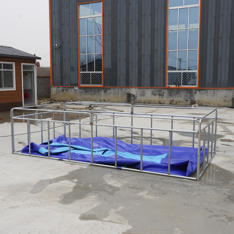 帆布水池可折叠游泳池大型支架鱼池防雨布龟池锦鲤池家庭戏水池