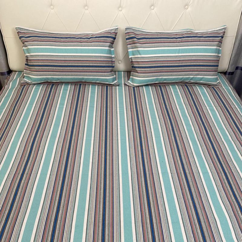 热销GZ6M加厚纯棉老粗布凉席床单四季棉毯单件双人被单学生宿舍榻