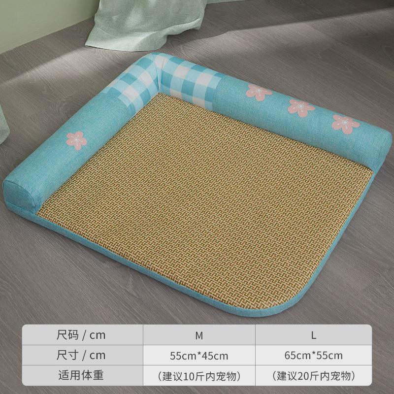 猫垫窝可拆洗夏天睡觉用凉席子全猫咪床地垫沙发睡垫狗窝宠物用品