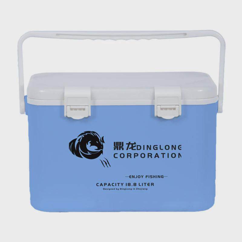 鼎龙18.8L虾箱新款带增氧孔活饵箱多功能厂家便携可坐小钓箱钓鱼