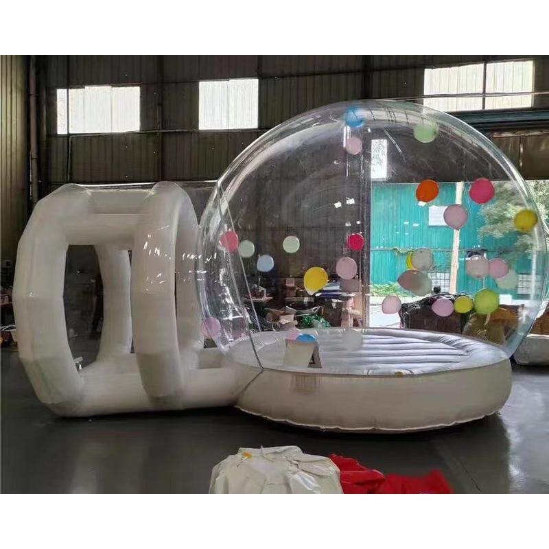 新款蹦床泡泡屋透明充气气垫帐篷星空商场展示派对厂家泡泡屋外贸