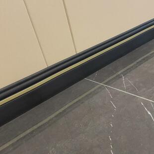 新款极简地脚pvc墙贴软装踢脚线自粘防水耐磨防撞贴门框包边条