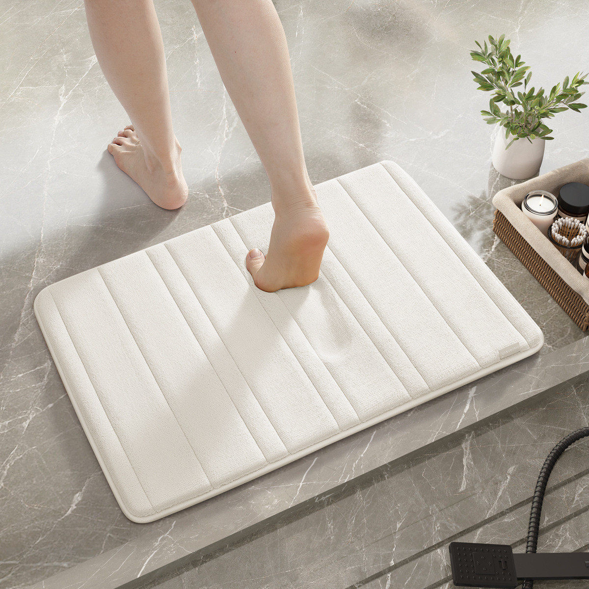 棉浴室进门口地垫加厚记忆卫生间地毯防滑门垫踩脚吸水脚垫可机洗