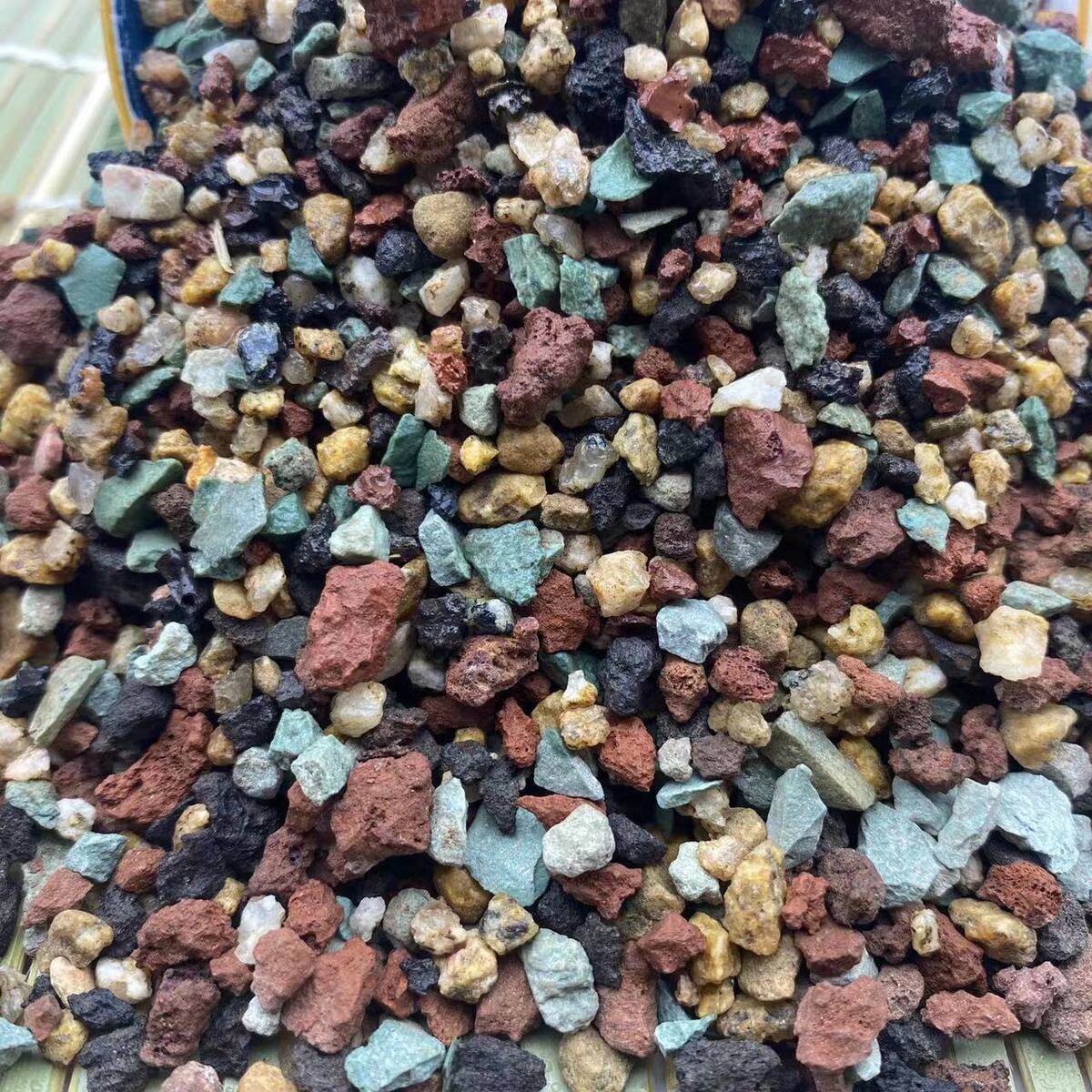 厂家供应彩虹石颗粒虹彩石多肉栽培土火山石透气保湿铺面彩虹石