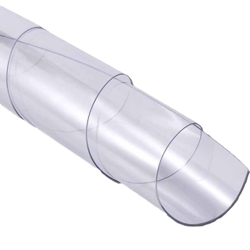 整卷软玻璃透明pvc桌布软板防水防油塑料板加厚水晶板透明桌垫