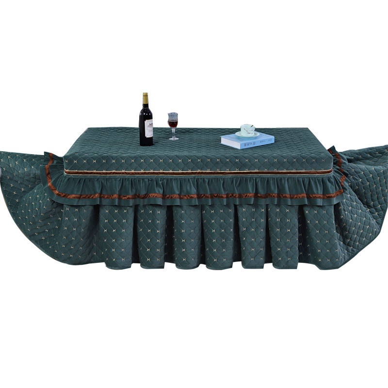 批发电炉罩烤火桌子茶几长方形桌布套轻奢加厚加绒冬季罩火架被罩