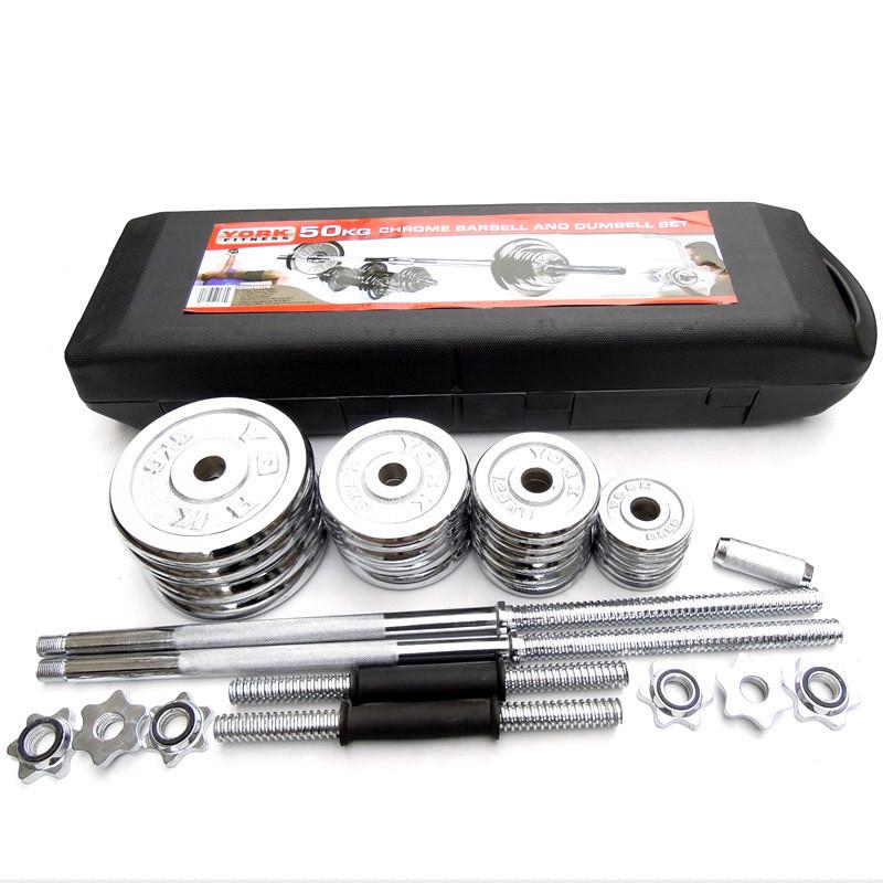 热销哑铃男士健身家用杠铃哑铃实心纯铁20公斤电镀30kg可调节重量