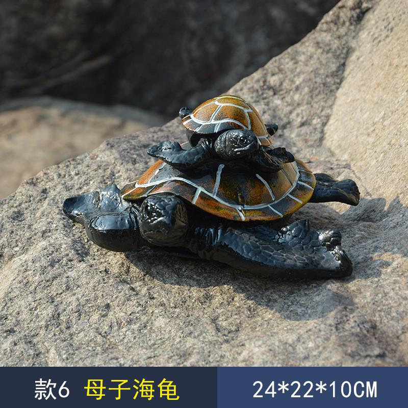 玻璃钢雕塑海洋卡通海龟装饰雕塑海洋水族馆小海龟动物园乌龟摆件