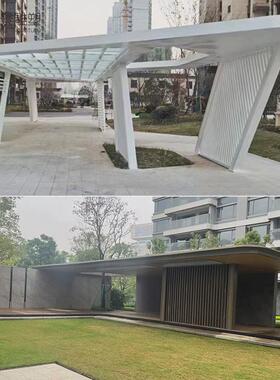 雕塑厂家户外广场公园小区景观廊架创意凉亭金属钢结构不锈钢廊架