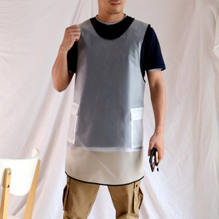 韩版简约款TPU防水不粘毛发透明围裙男女宠物店工作服罩衣耐高温