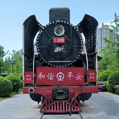 热销信晟达工厂铁艺复古窄轨道蒸汽机车火车头工业旅游文化科普基