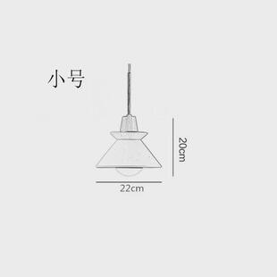 北欧卧室床头柜水泥工业风吊灯单头餐厅客厅水磨石吧台吊线装饰灯