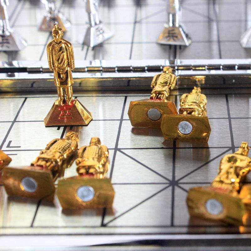 迷你折叠随身携带创意立体人物磁性中国象棋旅游纪念品景点热卖