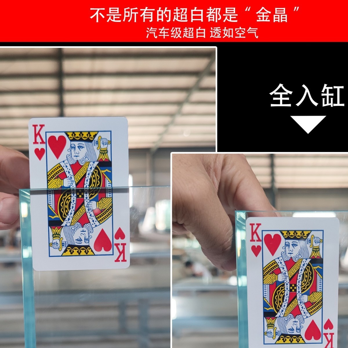 大中小型金玻璃鱼缸晶超白玻璃鱼缸水草造景缸海水缸乌龟缸厂家