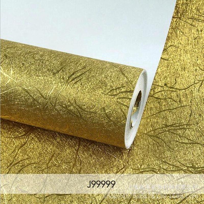 现代中式金色壁纸金色银色拉丝金箔背景墙墙纸酒吧吧台3d背景墙纸