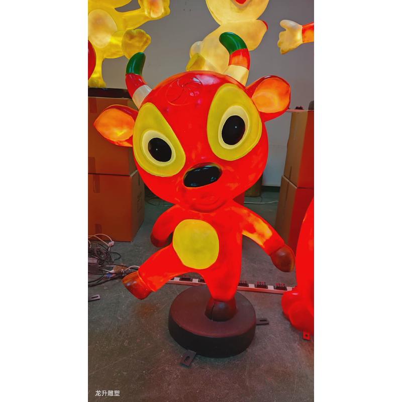 12生肖卡通动物造型灯景观灯酒店花园摆件工艺品发光玻璃钢别墅