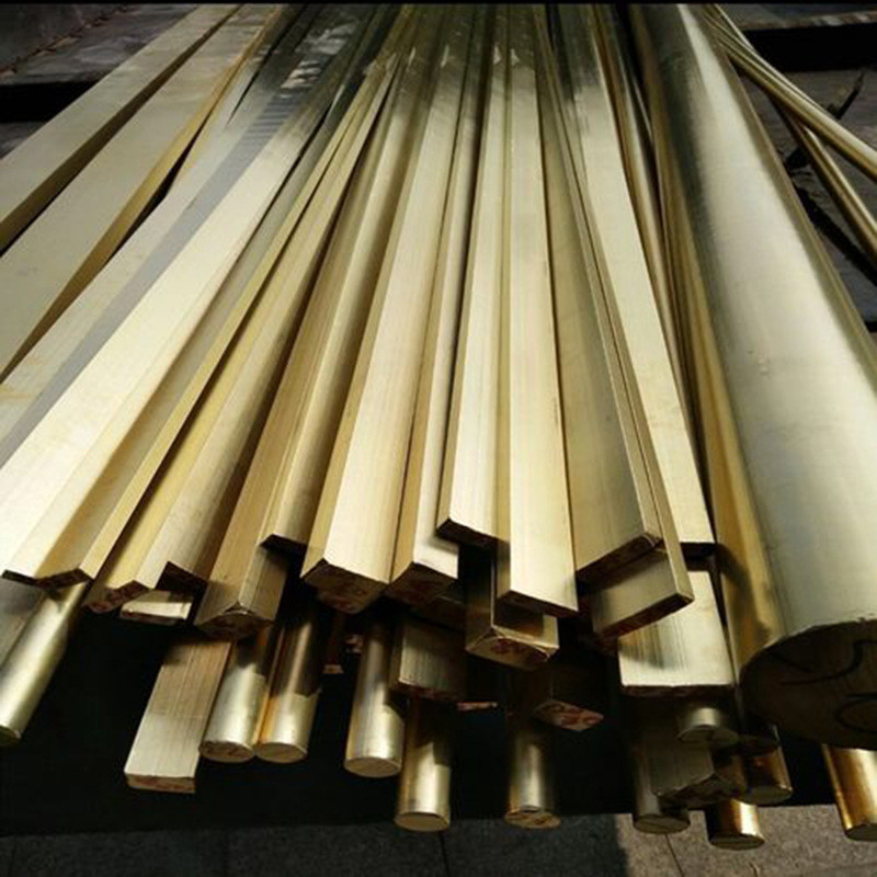 厂家直供H59/H62实心黄铜方棒黄铜排板黄铜型材扁方黄铜块青铜块