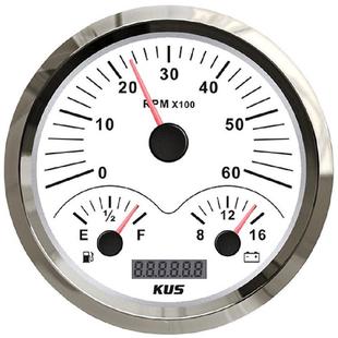KUS多功能表三合一组合表转速表油位表电压表12V110mm安装 直径
