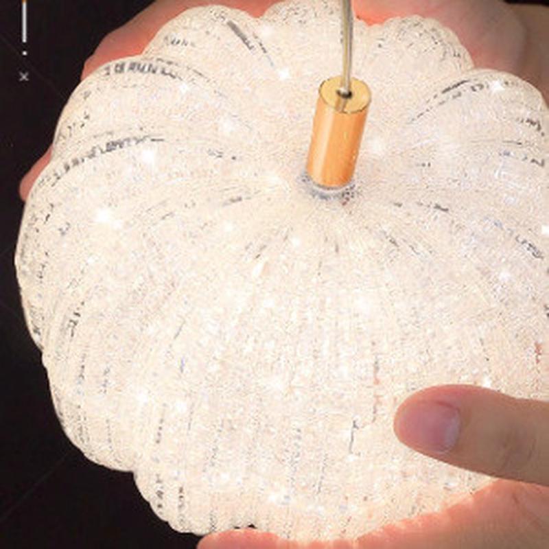 客厅灯高别墅复式楼楼梯长吊灯挑空loft公寓中空挑轻奢法式奶油风