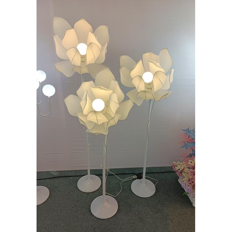 中式舞台路引荷花路引摆件婚礼场景布置风背景田园铁艺道具批发