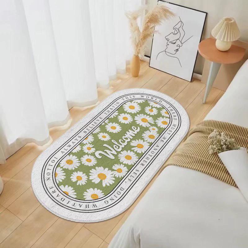 卧室床边地毯可爱家用儿童房间绒垫公主简约现代窗前卧室客厅地垫