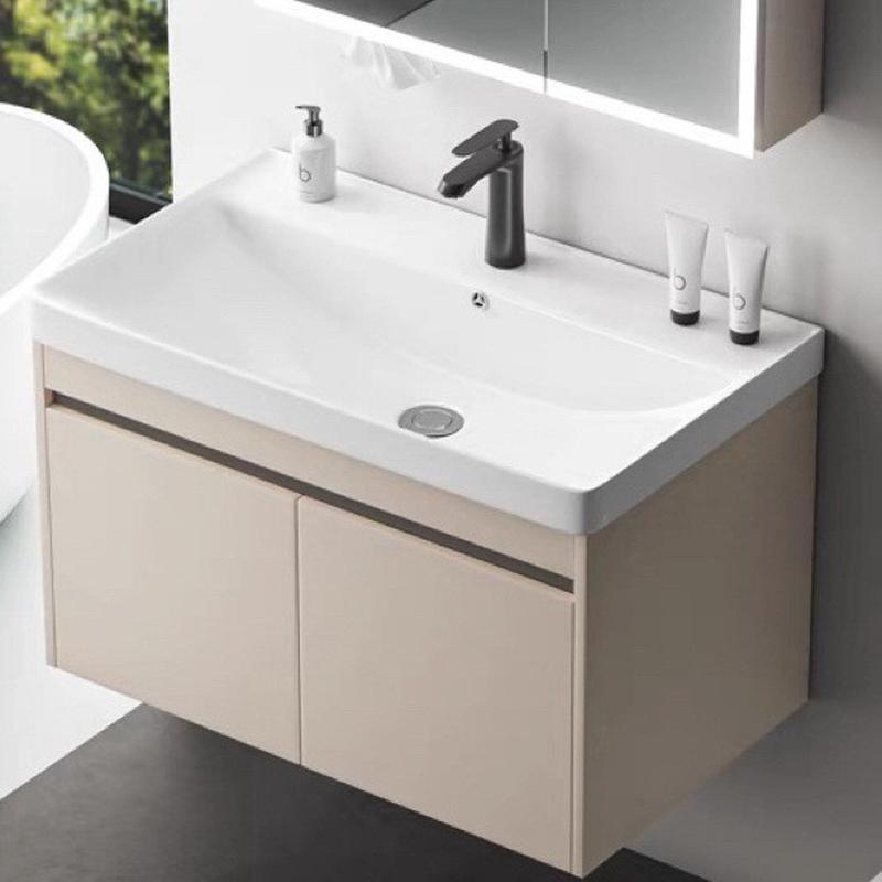 热销一米二加厚陶瓷铝浴室柜蜂窝一体盆卫生间小户型极窄40宽洗手