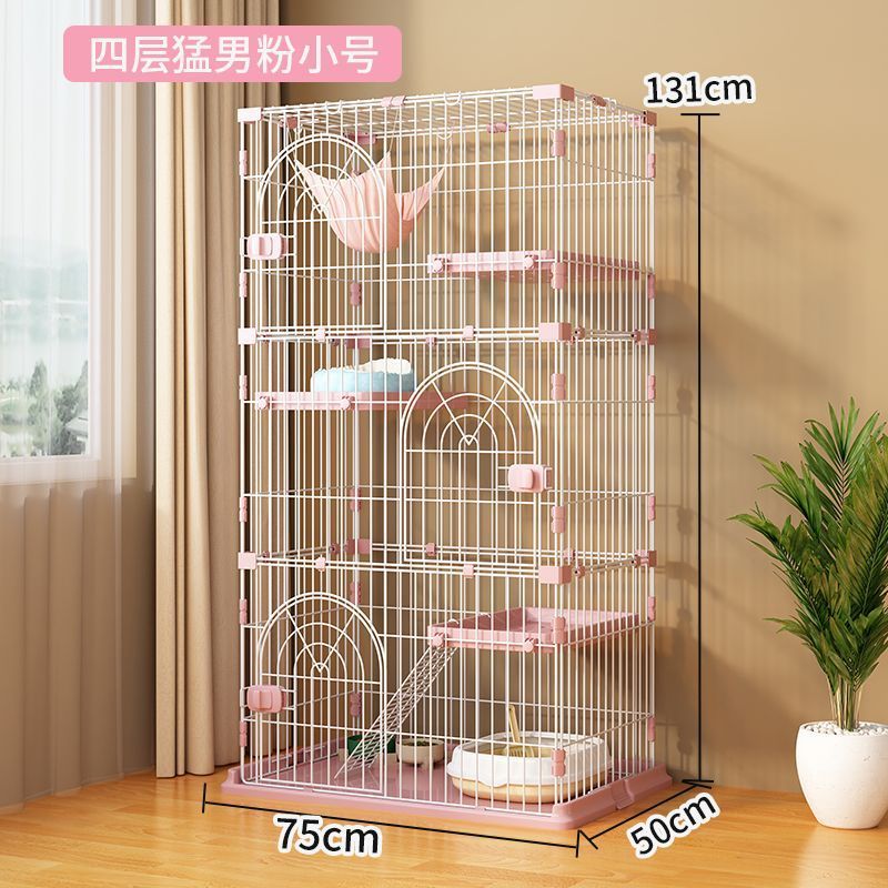 猫笼子家用室内别墅幼猫屋超大号舍双层三层带厕所一体猫自由空间