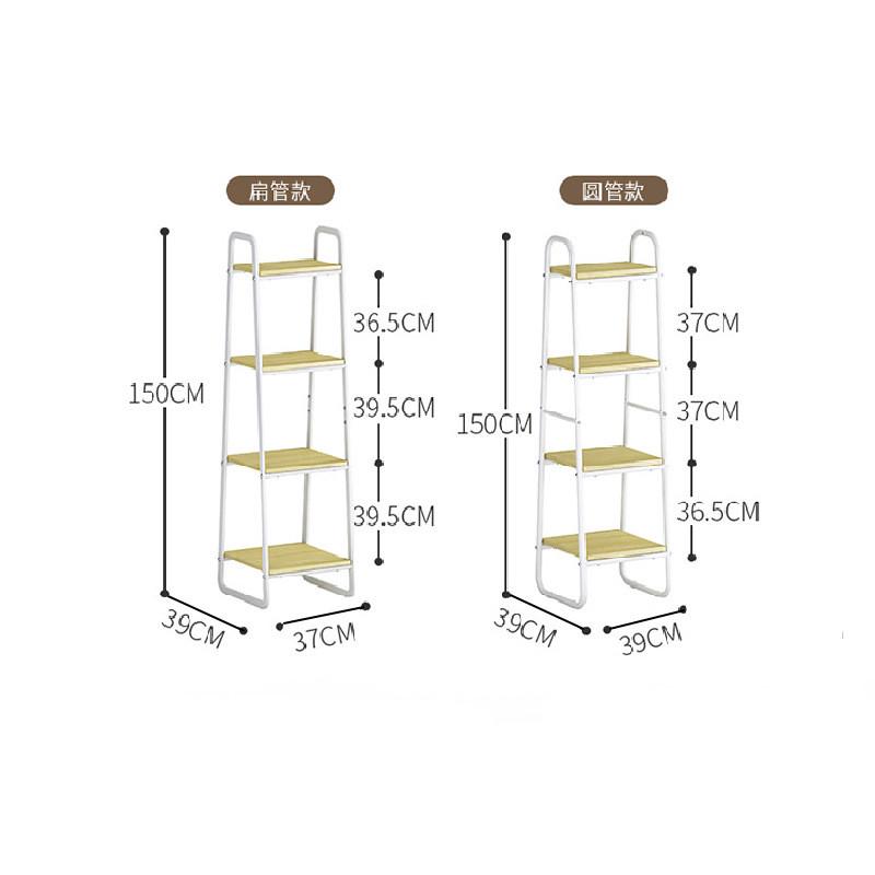 复古置物架落地实木隔板书架收纳厨房铁艺花架卧室客厅展示架子