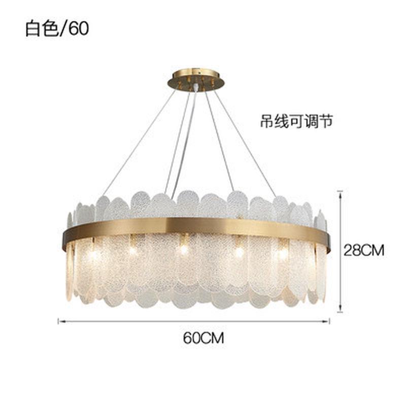 新款后现代简约创意客厅吊灯设计师玻璃样板间书房卧室大厅吊灯具