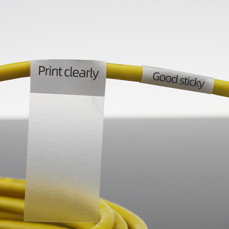 缠绕式网线标签贴透明彩色网线光纤标签贴不干胶标签通信贴纸卷纸