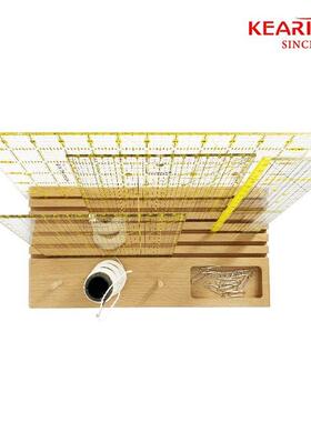 科灵拼布尺架收纳架DIY榉木梭芯线轴摆放收纳桌面整理木架KWR612