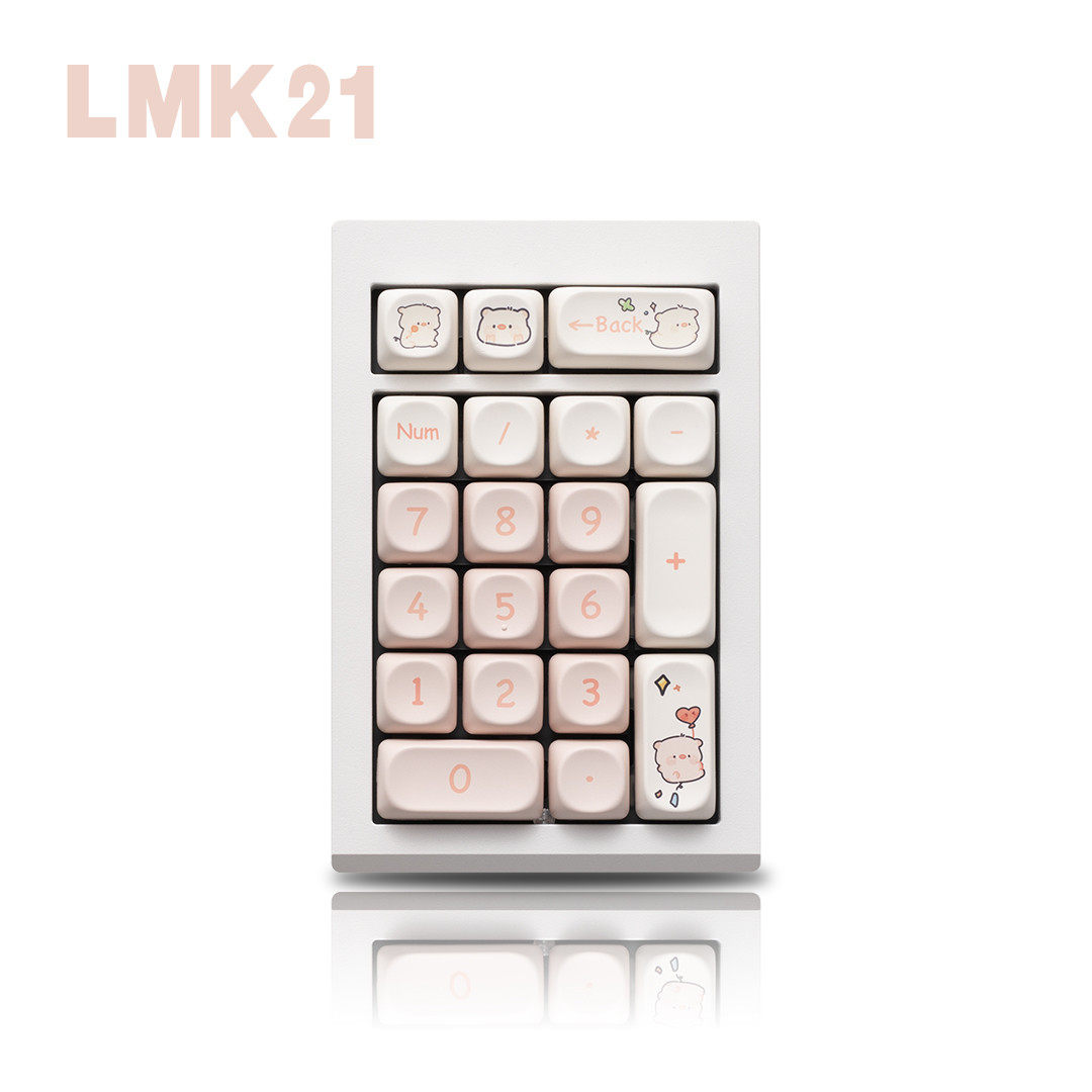 佐亚LMK21铝坨坨机械数字小键盘套件三模无线pad RGB21键 via改键