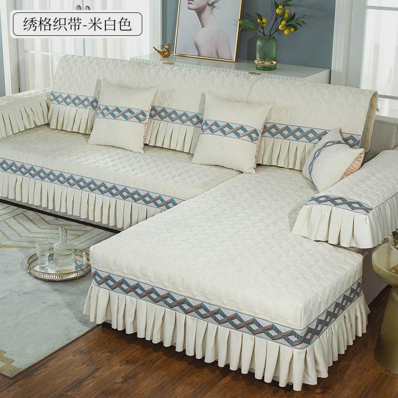 沙发垫四季通用防滑全包垫子现代简约坐萬能沙发套罩高档加厚盖布