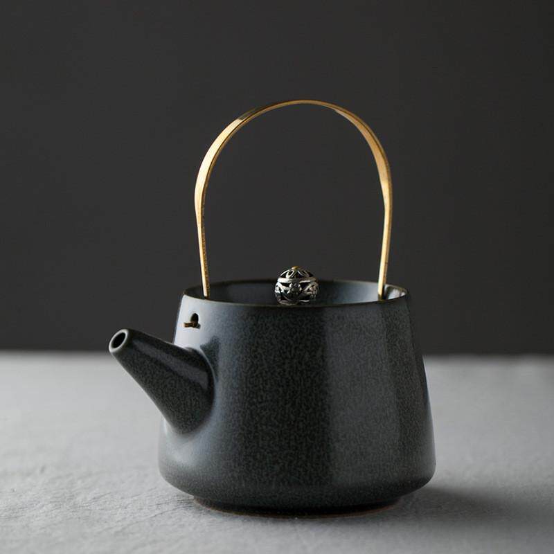 茶具套装家用简约现代客厅办公室粗陶瓷茶壶茶碗茶杯功夫日式茶壶