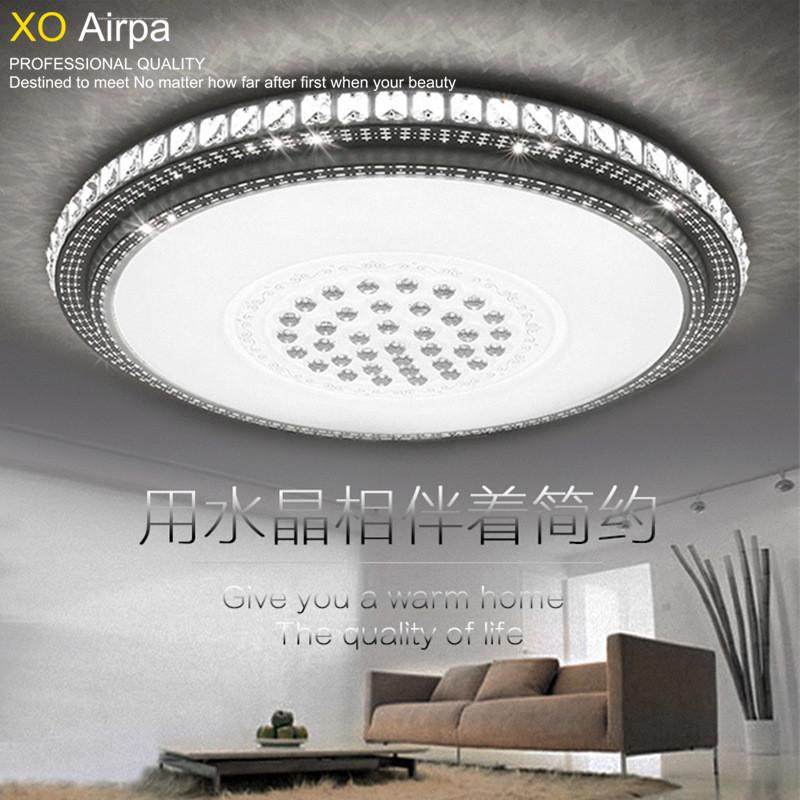 热销led吸顶灯主卧室圆形温馨房间等简约现代客厅遥控无极灯具调