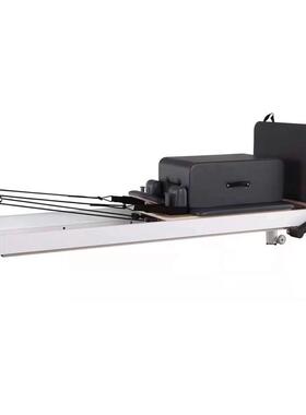 JS-M045拉提大器械核心床铝合金中脚低脚平床全轨道小白床半高架