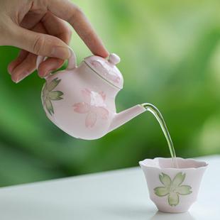 有田烧手绘茶壶家用小号泡茶壶单壶带过滤陶瓷功夫泡茶器茶壶 日式