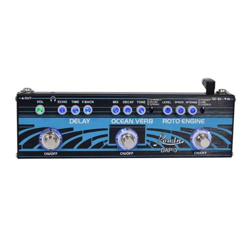 ROWIN电吉他综合效果器过载法兹失真延迟延时合唱颤音混响DAP3