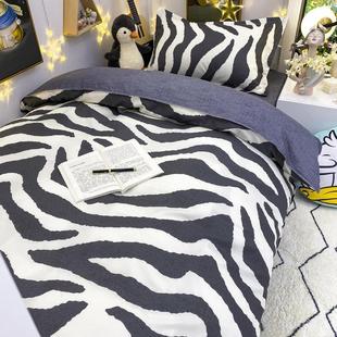 大学生宿舍床上用品三件套寝室儿童四件套男生床单人被套全套装六