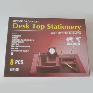 新款办公桌摆件收纳高档装饰品老板桌文台办公桌笔筒创意桌面用品