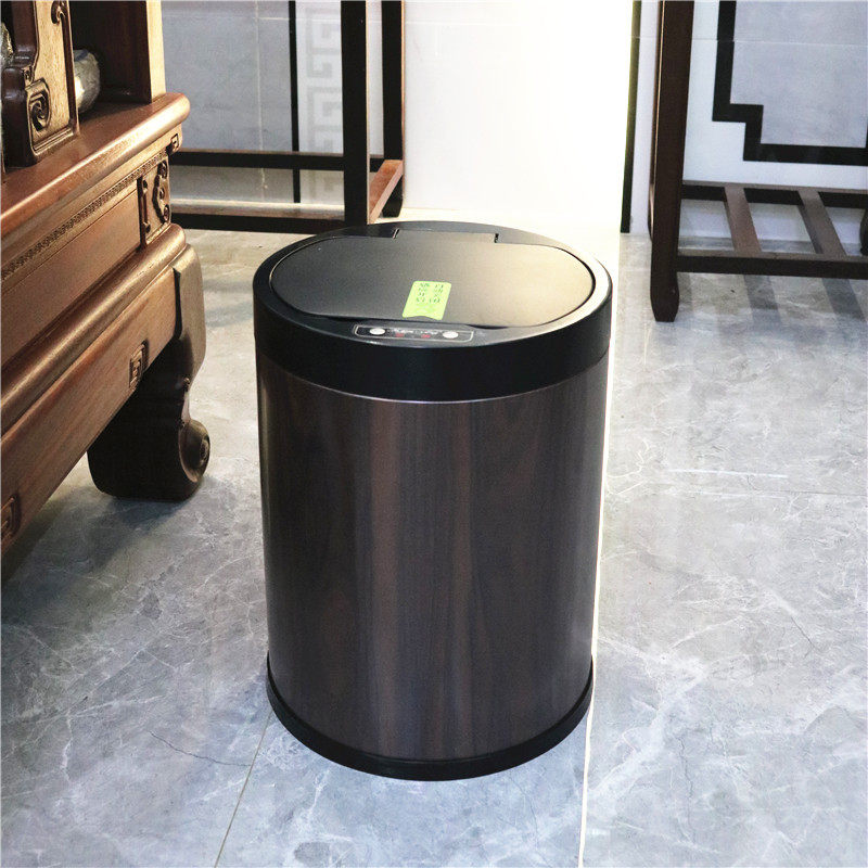 新中式智能感应客厅垃圾桶家用创意带盖卧室厕所卫生间轻奢办新品