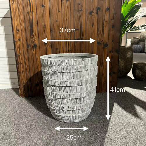 创意落地水泥花盆现代简约客厅室内外绿植花器大号盆栽容器
