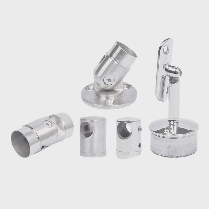 不锈钢楼梯扶手配件304实心墙托加工护栏支撑架栏杆托架连接件