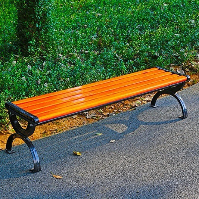 公园长椅户外长椅防腐木铝家用塑木休闲坐椅广场长凳子铸实木铸铁