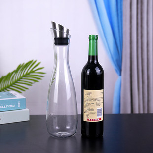 简约果汁壶冷水壶高硼硅玻璃西式 欧式 简约家用醒酒器玻璃壶凉水壶
