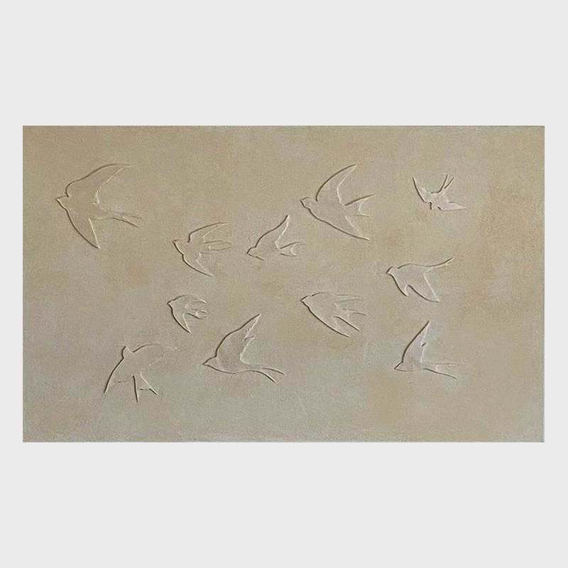 主卧室床头挂画高级感奶油风沙发背景墙装饰画餐厅客厅法式轻奢3D