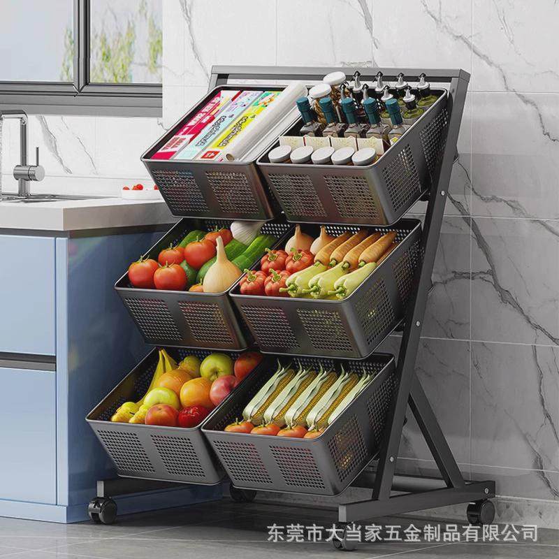 热销厨房置物架家用移动小推车落地多层桌面收纳架多功能大容量储,收纳整理,整理架/置物架/收纳架,淘宝优惠券,粉丝福利购,淘宝优惠卷