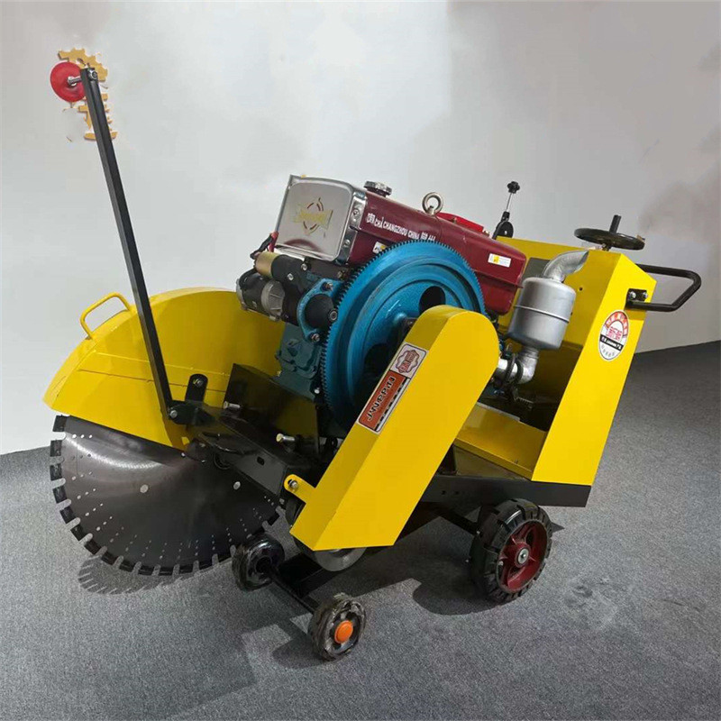 热销小型路面切割机自路面切缝切沟手推式行走桥面路面切割机