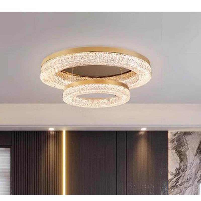 意式现代简约主卧室灯树脂吸顶灯设计师极简高端全铜轻奢客厅灯